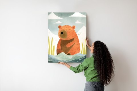 Plakat Niedźwiadek Nad Wodą