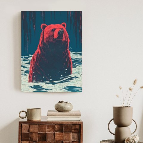 Plakat Niedźwiedź Brunatny W Wodzie