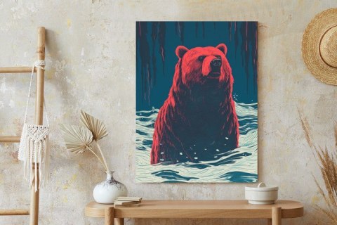 Plakat Niedźwiedź Brunatny W Wodzie