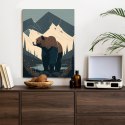 Plakat Niedźwiedź W Górach Na Ilustracji