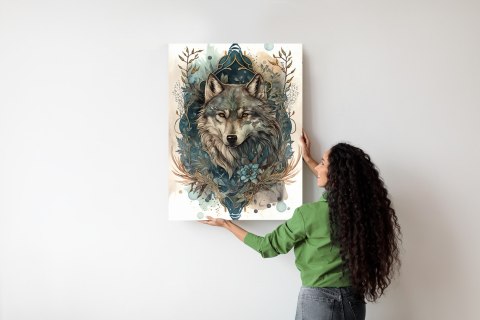 Plakat Ornament Z Wilkiem