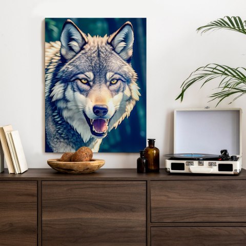 Plakat Portret Wilka Meksykańskiego W Dżungli