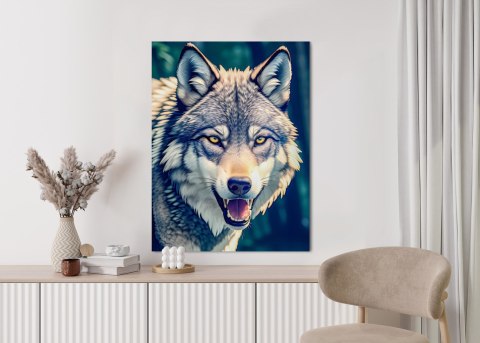 Plakat Portret Wilka Meksykańskiego W Dżungli