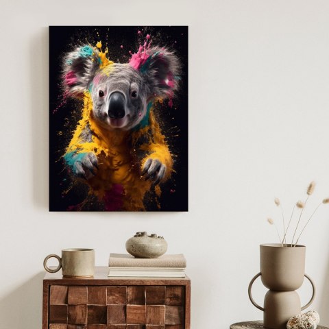 Plakat Wielokolorowy Portret Koali