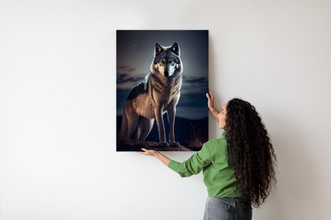 Plakat Wilk Na Skalnej Górze