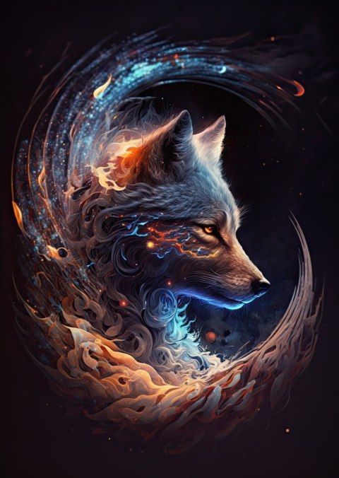 Plakat Wilk W Ciemnościach