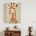 Plakat Żyrafa W Kwiatach