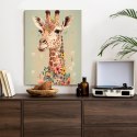 Plakat Żyrafa W Kwiatach