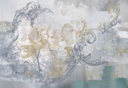 Fototapeta Freski Na Kamiennej Ścianie W Stylu Loft