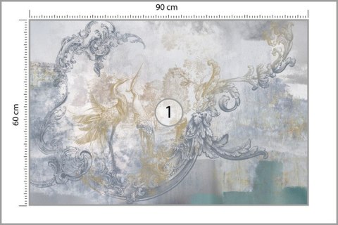 Fototapeta Freski Na Kamiennej Ścianie W Stylu Loft