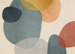 Fototapeta Geometryczna Abstrakcja Malowana Akwarelami