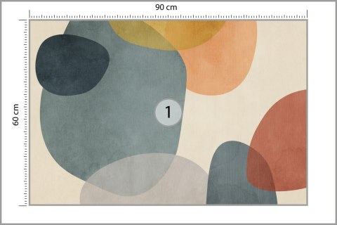 Fototapeta Geometryczna Abstrakcja Malowana Akwarelami