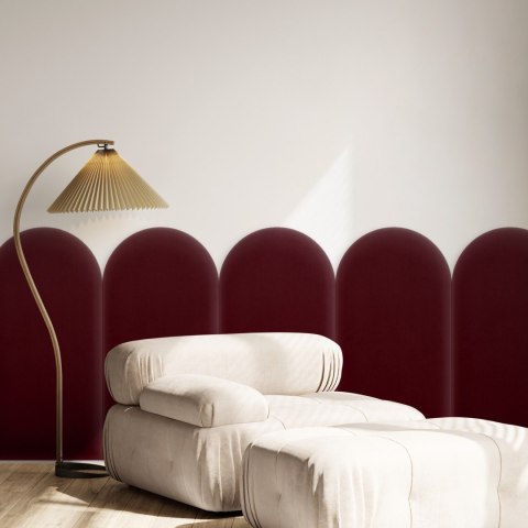 Panel Tapicerowany Magic Velvet Bordowy 30cm