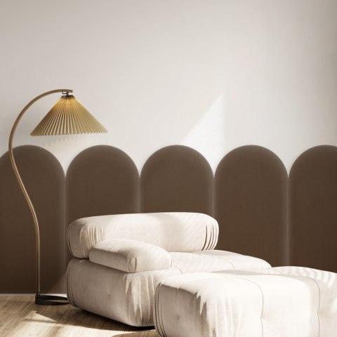 Panel Tapicerowany Magic Velvet Brązowy 30cm