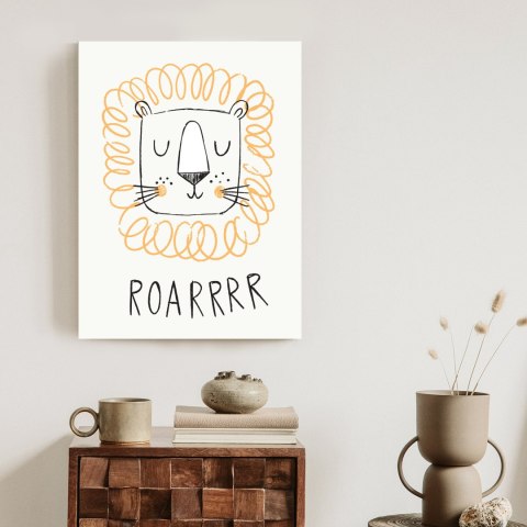 Plakat Dziecięcy Portret Lwa