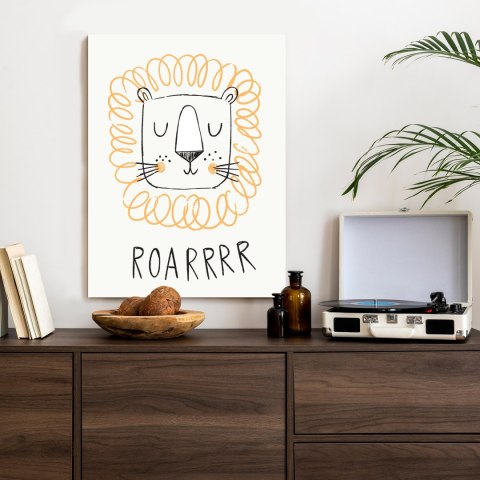 Plakat Dziecięcy Portret Lwa