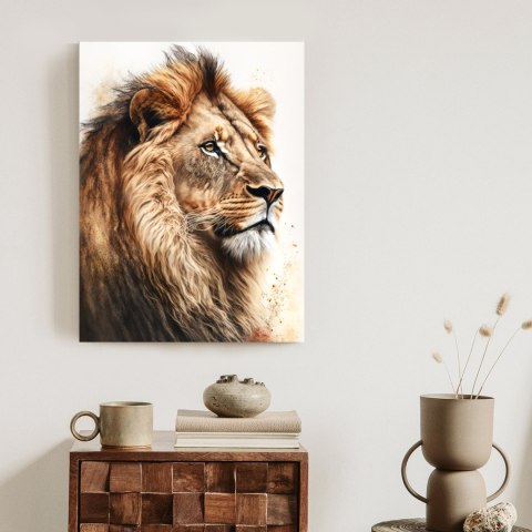 Plakat Lew Z Bujną Grzywą