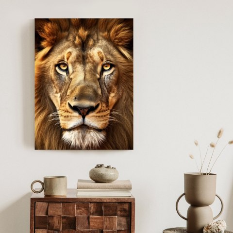 Plakat Majestatyczny Lew Na Portrecie
