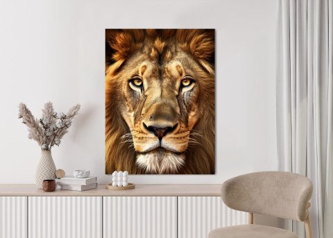 Plakat Majestatyczny Lew Na Portrecie