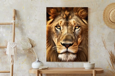 Plakat Majestatyczny Lew Na Portrecie