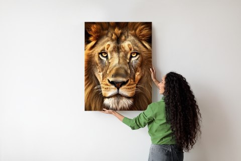 Plakat Majestatyczny Lew Na Portrecie