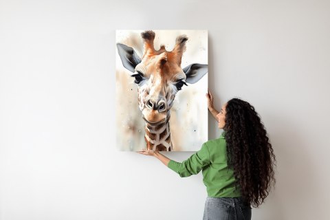 Plakat Młoda Żyrafa Z Uroczym Spojrzeniem