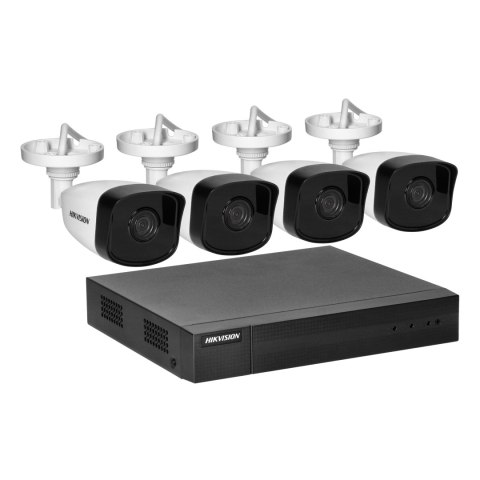 HIKVISION IPKIT-B4-4CH zestaw monitoringu z 4 tubowymi kamerami IP HIKVISION IP-CAM-B140H oraz 4-kanałowym rejestratorem HIKVIS HIKVISION IPKIT-B4-4CH zestaw monitoringu z 4 tubowymi kamerami IP HIKVISION IP-CAM-B140H oraz 4-kanałowym rejestratorem HIKVIS