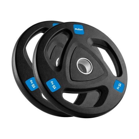 Obciążenie żeliwne olimpijskie gumowane zestaw 2x15kg, otwór 51mm , REBEL ACTIVE Obciążenie żeliwne olimpijskie gumowane zestaw 2x15kg, otwór 51mm , REBEL ACTIVE