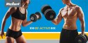 Obciążenie żeliwne olimpijskie gumowane zestaw 2x15kg, otwór 51mm , REBEL ACTIVE