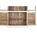 Ekspozytor stojący DKD Home Decor 110 x 45 x 200 cm Szkło Aluminium Drewno mango