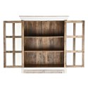 Ekspozytor stojący DKD Home Decor 110 x 45 x 200 cm Szkło Aluminium Drewno mango