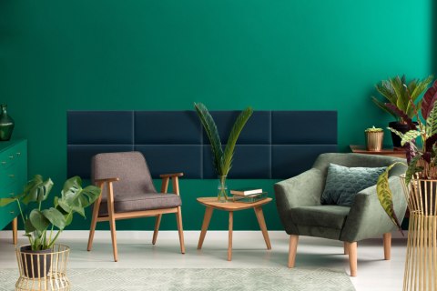 Panel Tapicerowany Granatowy