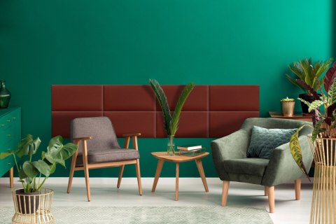 Panel Tapicerowany Bordowy