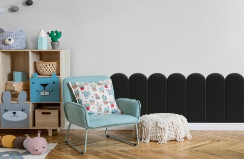 Panel Tapicerowany Czarny 20cm