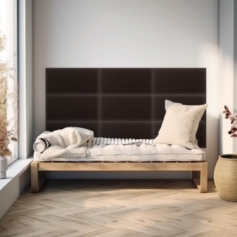 Panel Tapicerowany Eko Skóra Brązowy