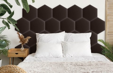 Panel Tapicerowany Eko Skóra Brązowy