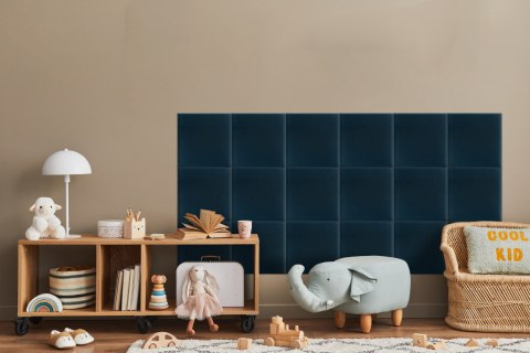 Panel Tapicerowany Granatowy