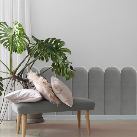 Panel Tapicerowany Jasny Szary 20cm