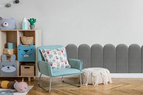 Panel Tapicerowany Jasny Szary 20cm