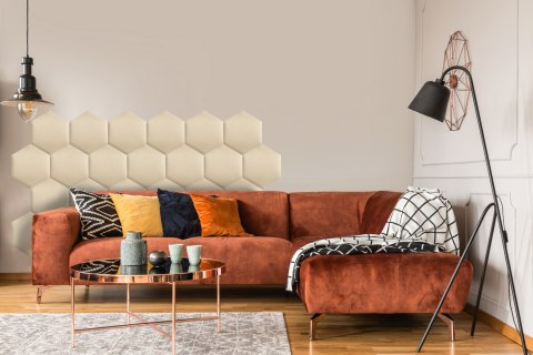 Panel Tapicerowany Kremowy