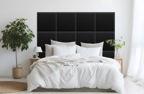 Panel Tapicerowany Magic Velvet Czarny