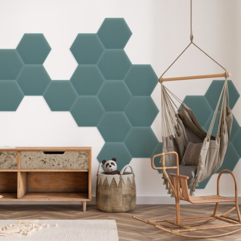 Panel Tapicerowany Magic Velvet Lazurowy