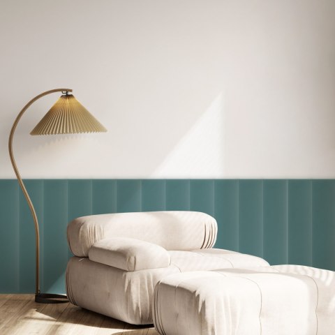 Panel Tapicerowany Magic Velvet Lazurowy