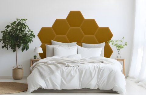 Panel Tapicerowany Magic Velvet Miodowy