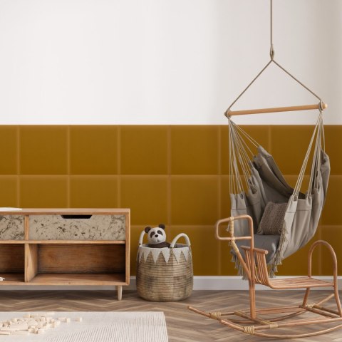 Panel Tapicerowany Magic Velvet Miodowy