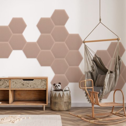 Panel Tapicerowany Magic Velvet Pudrowy Róż