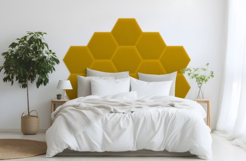 Panel Tapicerowany Magic Velvet Żółty