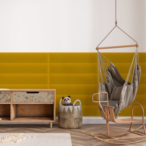 Panel Tapicerowany Magic Velvet Żółty