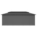 Altana z zasłonami, 600x298x270 cm, antracytowa