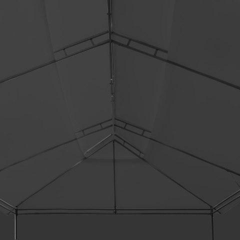 Altana z zasłonami, 600x298x270 cm, antracytowa